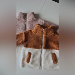 PINK GIRLS baby SPROUTS SHERPA JACKET